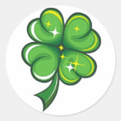 Shamrock St. Patrick's Day Sticker (Voorkant)