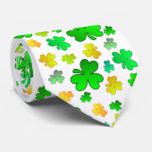 Shamrock St. Patrick's Day Stropdas (Opgerold)