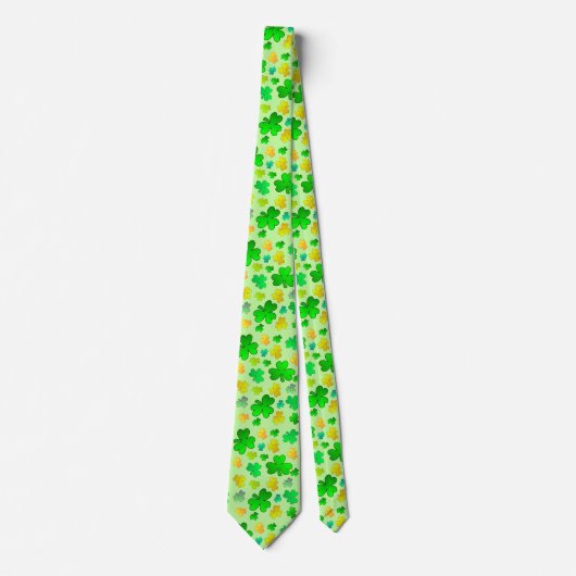 Shamrock St. Patrick's Day Stropdas (Voorkant)