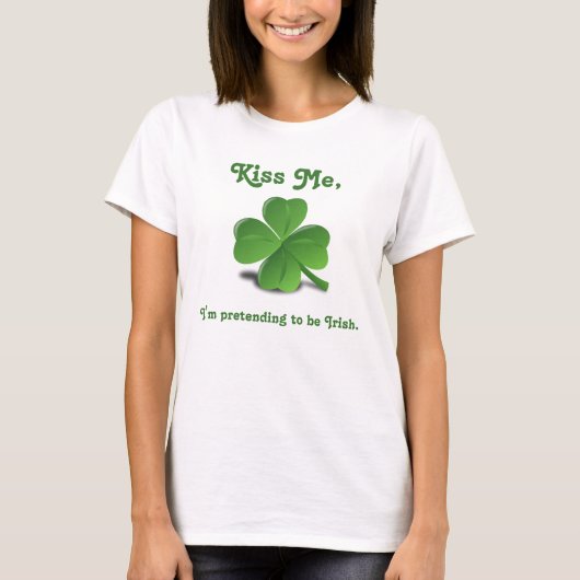 Shamrock St. Patrick's Day T-shirt (Voorkant)