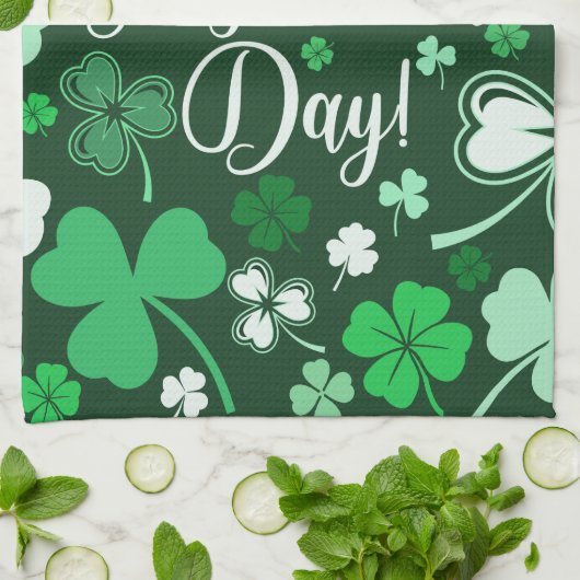 Shamrock St. Patrick's Day Theedoek (Gevouwen)