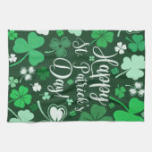 Shamrock St. Patrick's Day Theedoek (Horizontaal)