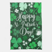 Shamrock St. Patrick's Day Theedoek (Verticaal)