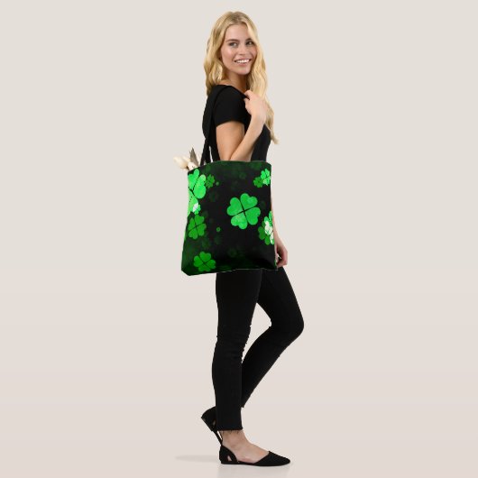 Shamrock St. Patrick's Day Tote Bag (Op model)