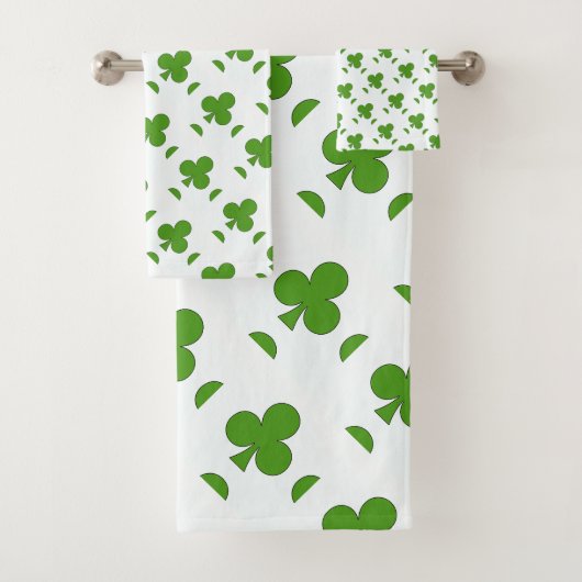 Shamrock St. Patrick's Day Vakantie Bad Handdoek (Insitu)