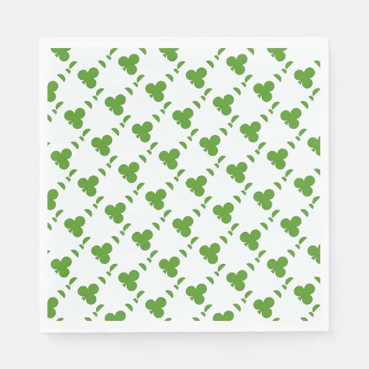Shamrock St. Patrick's Day Vakantie Servet (Voorkant)