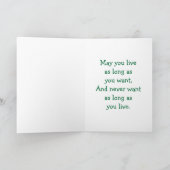 Shamrock St. Patrick's Day Wenskaart Kaart (Binnen)