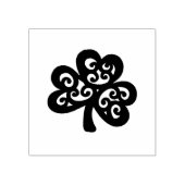 Shamrock St. Patrick's Day Wood Block Rubberstempel (Afrduk)