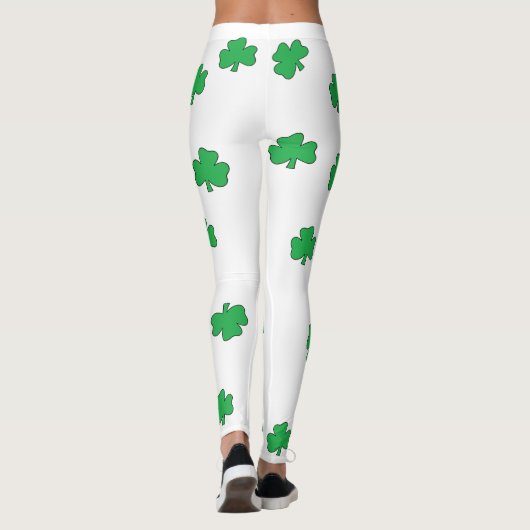 Shamrock St. Patrick's Day Yoga Pants Leggings (Achterkant)