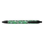 Shamrock St. Patrick's Day Zwarte Inkt Pen (Achterkant)