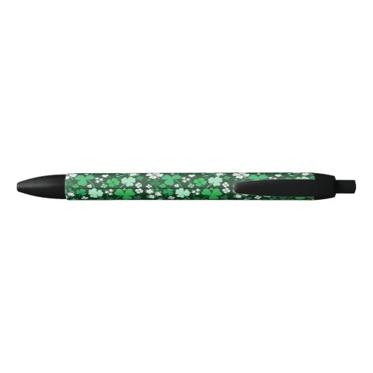 Shamrock St. Patrick's Day Zwarte Inkt Pen (Achterkant)