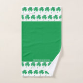 SHAMROCK St Patrick's Gepersonaliseerde Schrift GR Bad Handdoek (Handdoek)