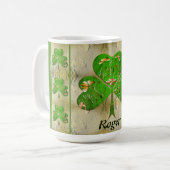 Shamrock St. Patrick's kabouter Koffiemok (Voorkant links)