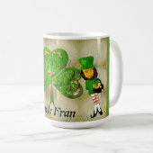 Shamrock St. Patrick's Leprechaun Coffee Mok (Voorkant rechts)