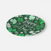 Shamrock St Patrick's Papieren Bordje (Gekanteld)
