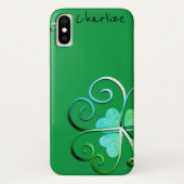 Shamrock St. Patrick's W/Name Case-Mate iPhone Case (Achterkant)