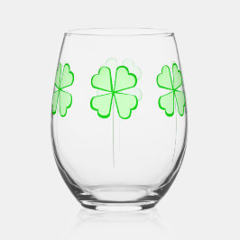 Shamrock Stemless wijnglas Wijnglas Zonder Voet