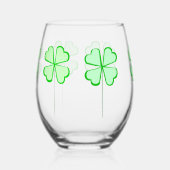 Shamrock Stemless wijnglas Wijnglas Zonder Voet (Links)