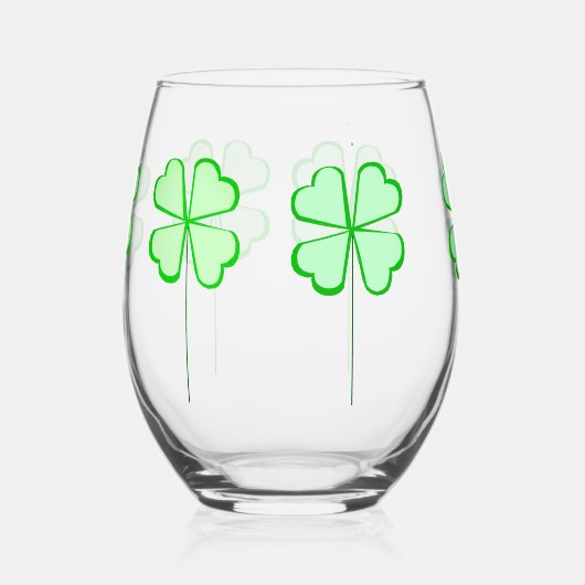 Shamrock Stemless wijnglas Wijnglas Zonder Voet (Links)