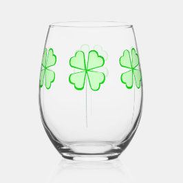 Shamrock Stemless wijnglas Zonder Voet