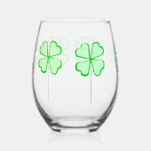 Shamrock Stemless wijnglas Zonder Voet (Links)