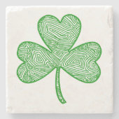 Shamrock Stenen Onderzetter (Voorkant)