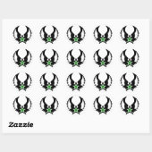 shamrock ster ronde sticker (Vel)