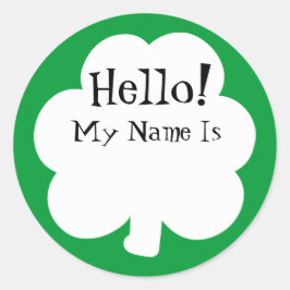 Shamrock Sticker Naam Tags