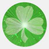 Shamrock sticker rond (Voorkant)