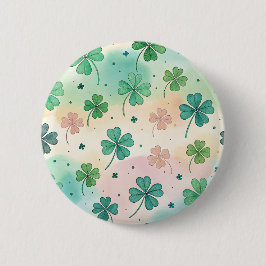 Shamrock Stickers Ronde Button 5,7 Cm