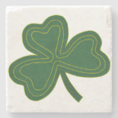 Shamrock Stone Onderzetter (Voorkant)