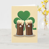 Shamrock Stout Viering Kaart (Gele Bloem)