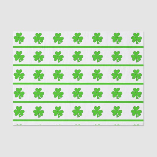 Shamrock Stripes Tissuepapier (Voorkant)
