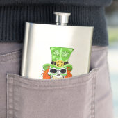 Shamrock Sugar Skull Heupfles (Voorbeeld)