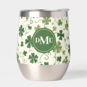 Shamrock Swirl Patroon Monogram (Links)