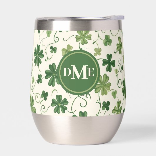 Shamrock Swirl Patroon Monogram (Links)
