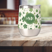 Shamrock Swirl Patroon Monogram