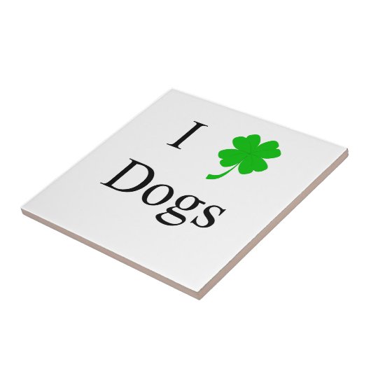 Shamrock Tegeltje (Zijkant)