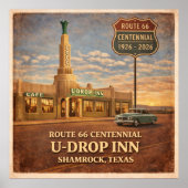 Shamrock Texas Route 66 Inn Poster (Voorkant)