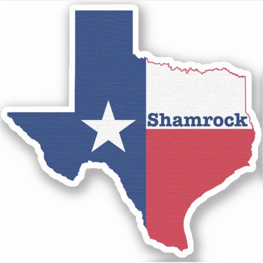 Shamrock Texas Sticker (Voorkant)