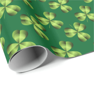 Shamrock Three Leaf Clover Graphic Cadeaupapier