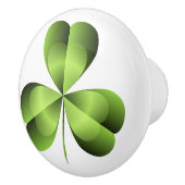 Shamrock Three Leaf Clover Graphic Keramische Knop (Rechts)