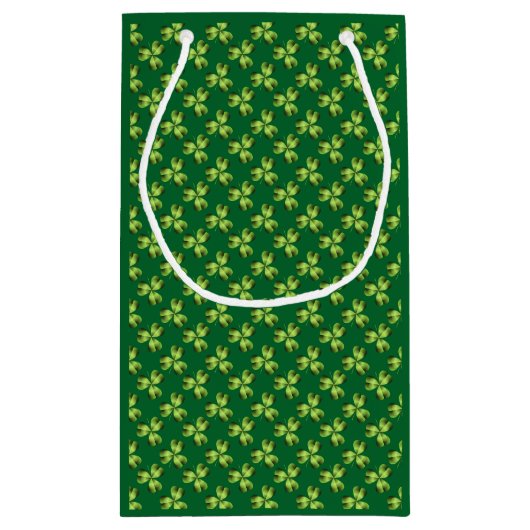 Shamrock Three Leaf Clover Graphic Klein Cadeauzakje (Achterkant)