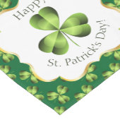 Shamrock Three Leaf Clover Graphic Korte Tafelloper (Hoek)