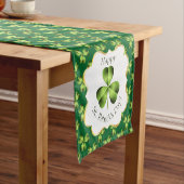 Shamrock Three Leaf Clover Graphic Korte Tafelloper (Voorbeeld)