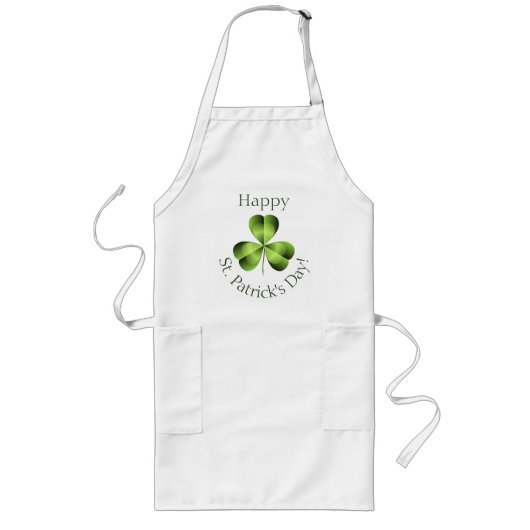 Shamrock Three Leaf Clover Graphic Lang Schort (Voorkant)