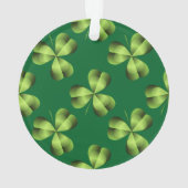 Shamrock Three Leaf Clover Graphic Ornament (achterkant)