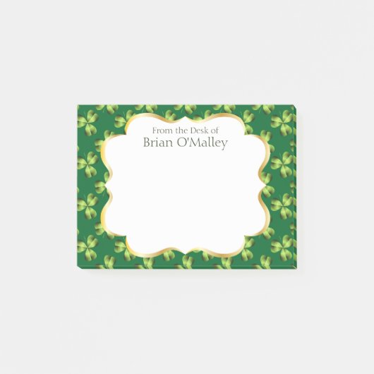 Shamrock Three Leaf Clover Graphic Post-it® Notes (Voorkant)