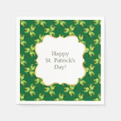Shamrock Three Leaf Clover Graphic Servetten (Voorkant)