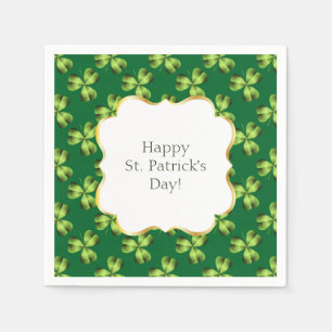 Shamrock Three Leaf Clover Graphic Servetten